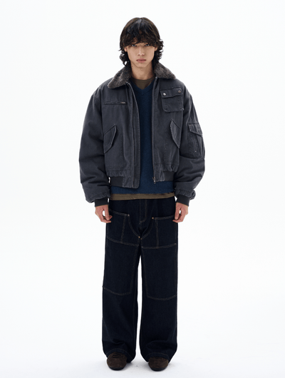 ヴィンテージライクボンバージャケット OR4827 - 韓国メンズファッション通販 - ORUN - 