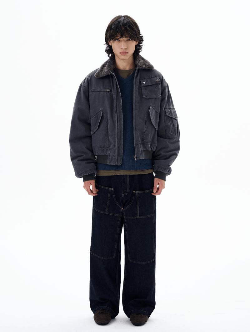 ヴィンテージライクボンバージャケット OR4827 - 韓国メンズファッション通販 - ORUN - 