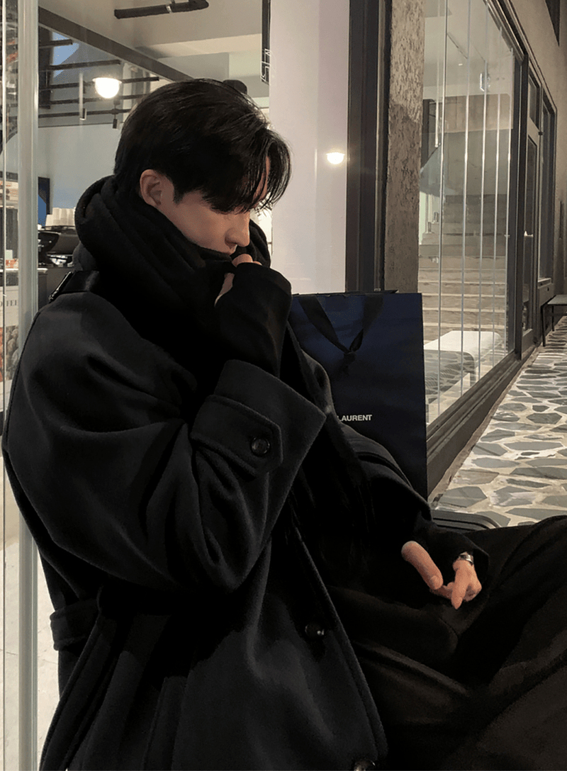 ウーリーテックロングコート OR4828 - 韓国メンズファッション通販 - ORUN - 