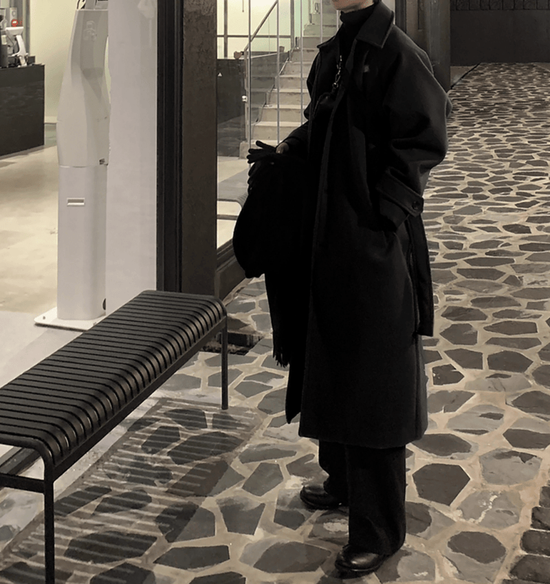 ウーリーテックロングコート OR4828 - 韓国メンズファッション通販 - ORUN - 