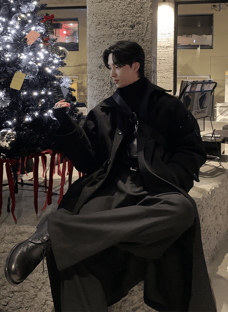 ウーリーテックロングコート OR4828 - 韓国メンズファッション通販 - ORUN - 