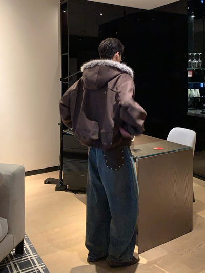 ヴィンテージウォッシュパッチワイドデニム OR4855 - 韓国メンズファッション通販 - ORUN - 