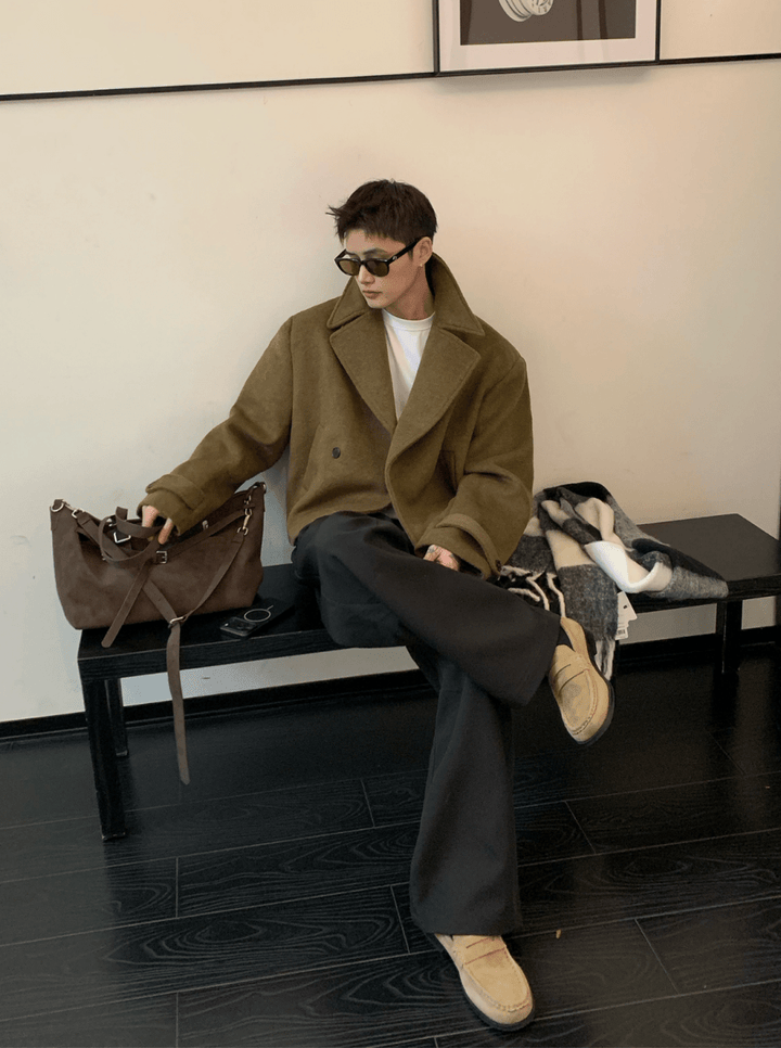 ショートウールブレンド 上質ラペルジャケット OR4857 – 韓国メンズ