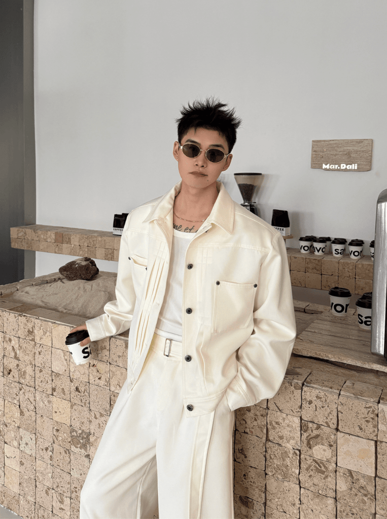 ミニマル構築ショートジャケットセットアップ OR4901 – 韓国メンズ