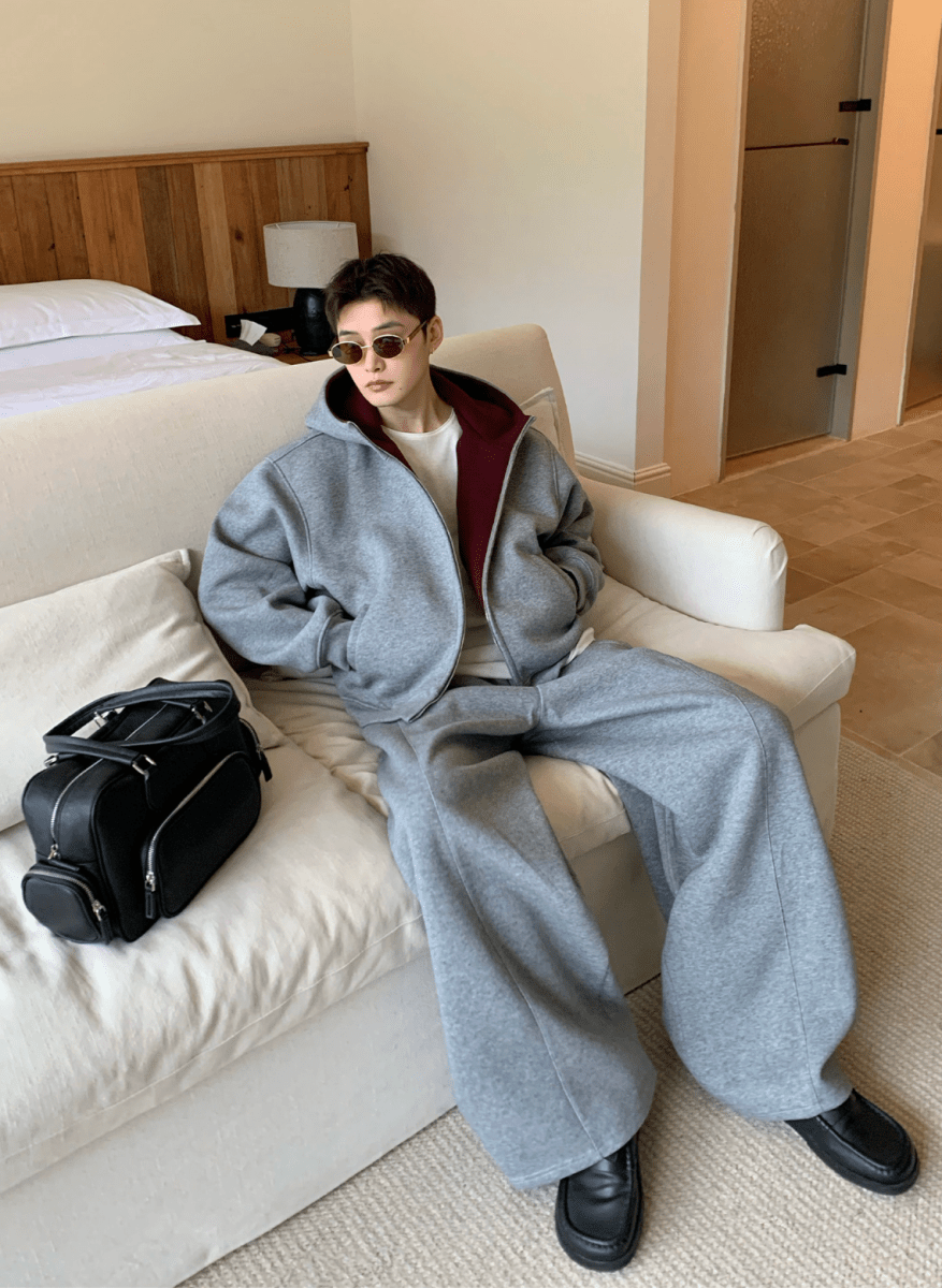 クリーンフィットフーディーリラックスセットアップ OR4903 – 韓国