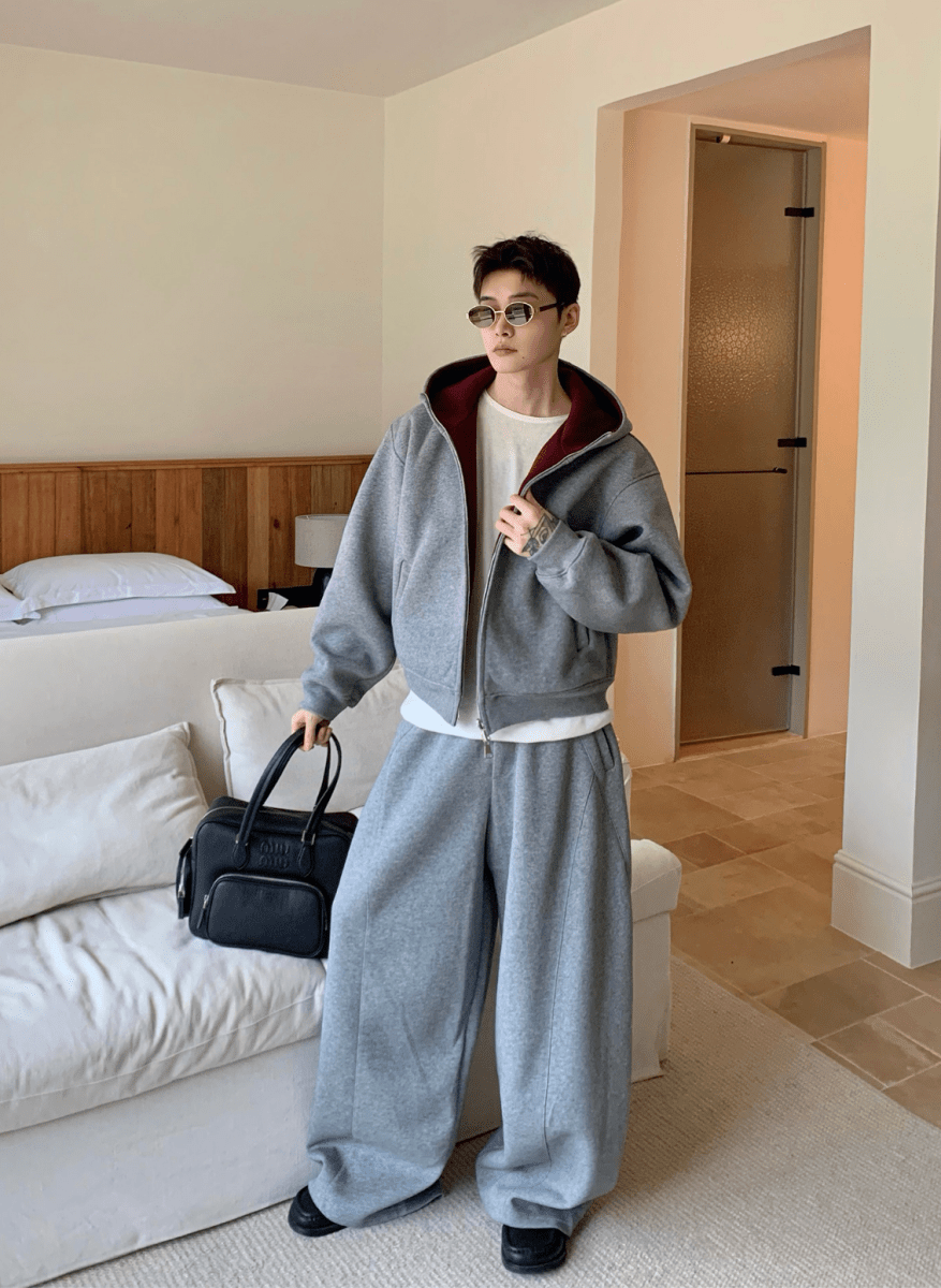 クリーンフィットフーディーリラックスセットアップ OR4903 – 韓国