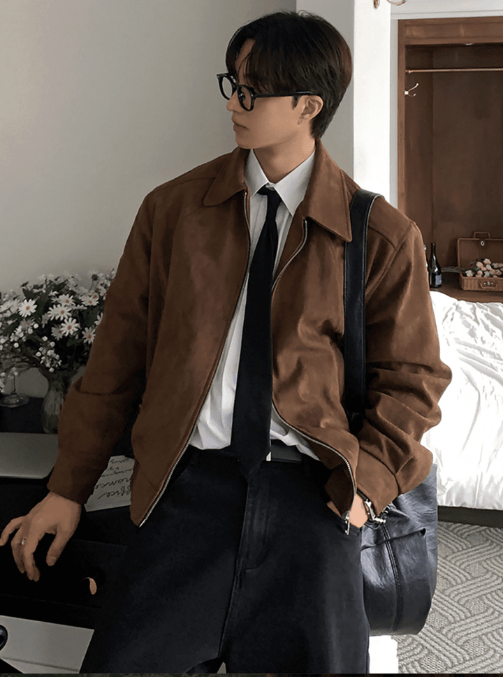 ヴィンテージスエード ライトジャケット OR4975 – 韓国メンズ