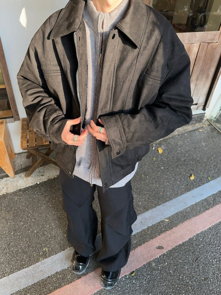 スエードタッチ オールドマネー ヴィンテージジャケット OR4982 – 韓国