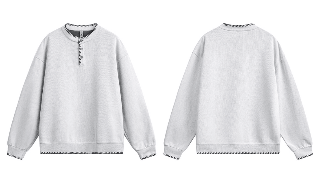 オールドマネー ヘンリーネックスウェット OR5048 – 韓国メンズ