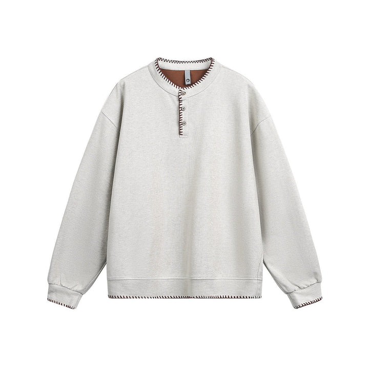 オールドマネー ヘンリーネックスウェット OR5048 – 韓国メンズ