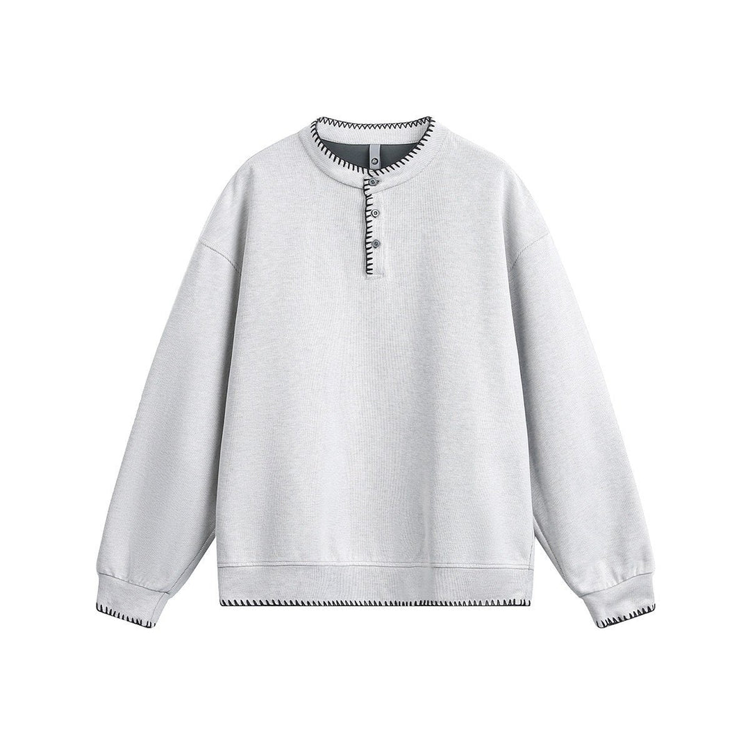 オールドマネー ヘンリーネックスウェット OR5048 – 韓国メンズ