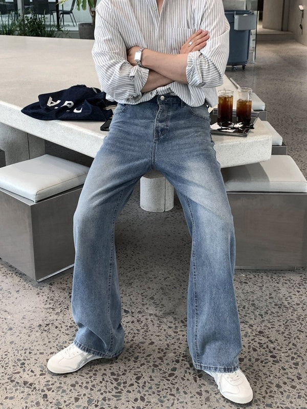 デニムヴィンテージウォッシュワイドパンツ OR5485