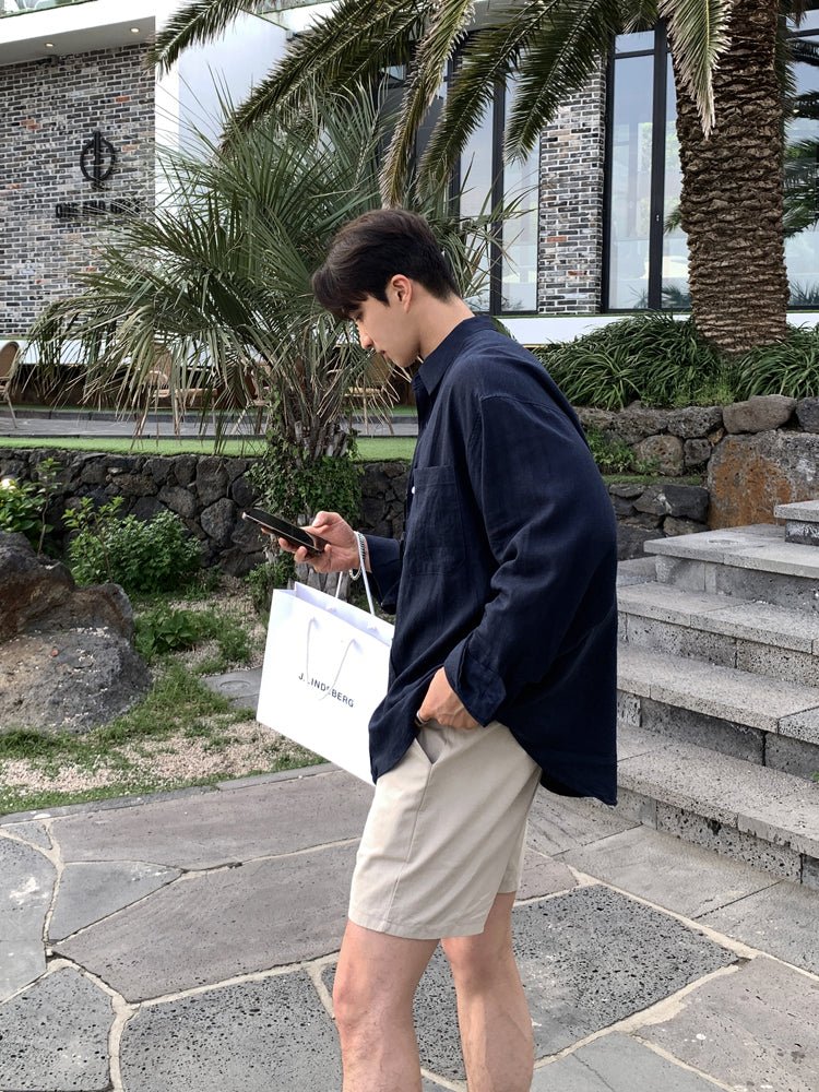 オーバーサイズリネンシャツ メンズ｜Oversized Linen SHIRT OR4451