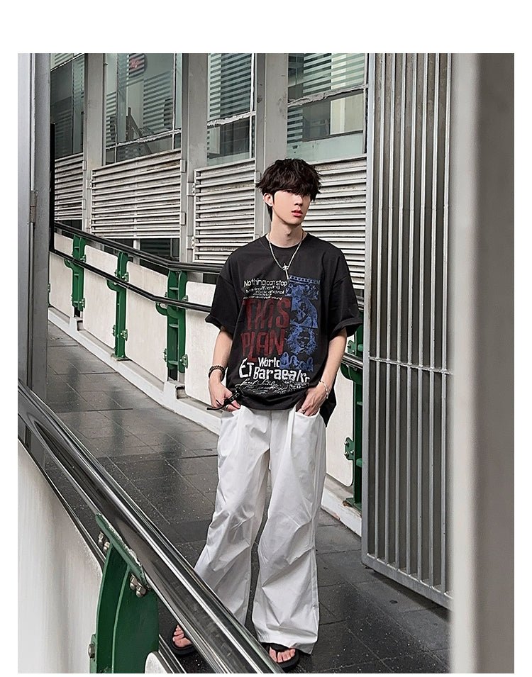 Oversized retro T-shirt OR4220 - ORUN