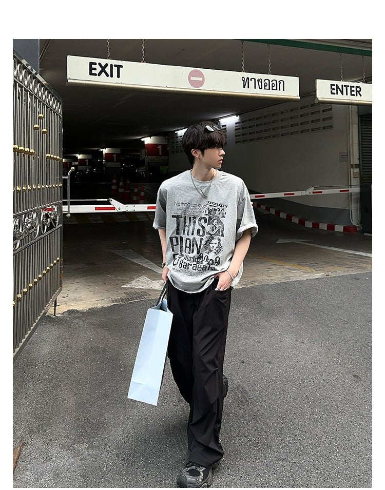 Oversized retro T-shirt OR4220 - ORUN