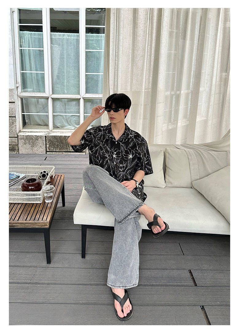 Oversized short sleeve shirt OR3046 - ORUN