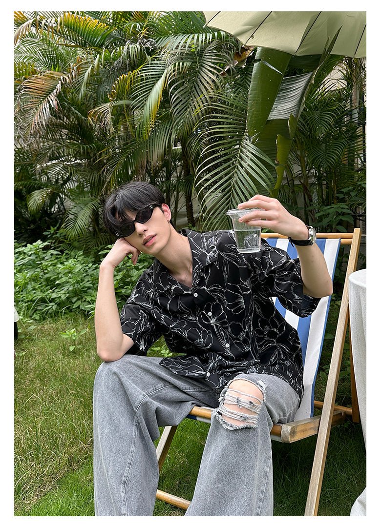 Oversized short sleeve shirt OR3046 - ORUN