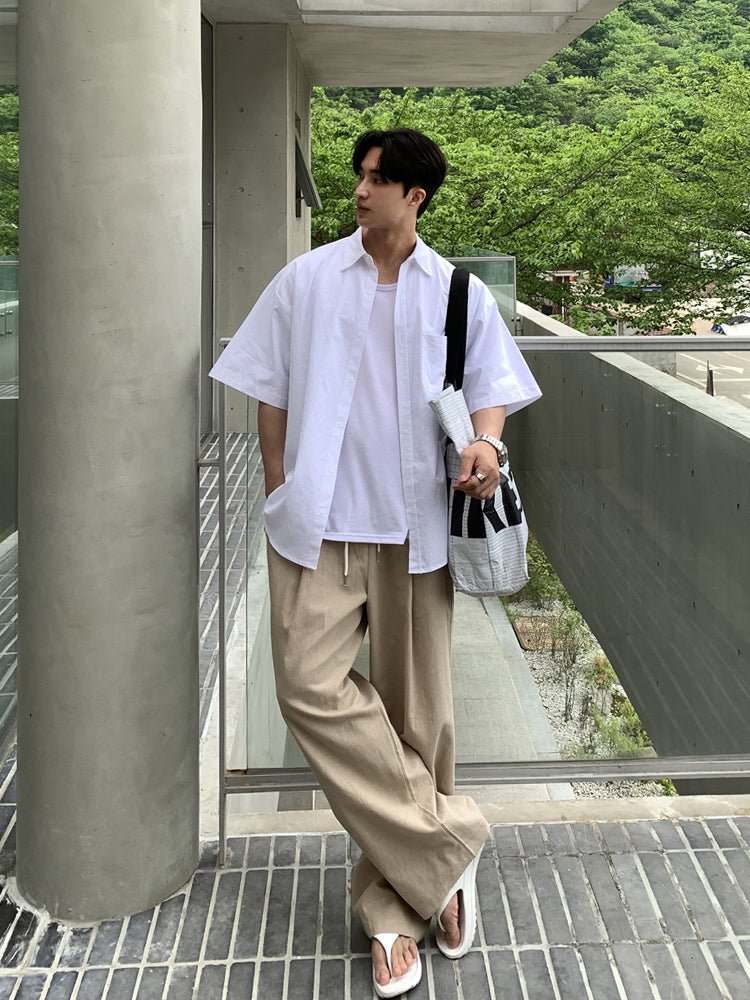 Oversized short sleeve shirt OR3076 - ORUN
