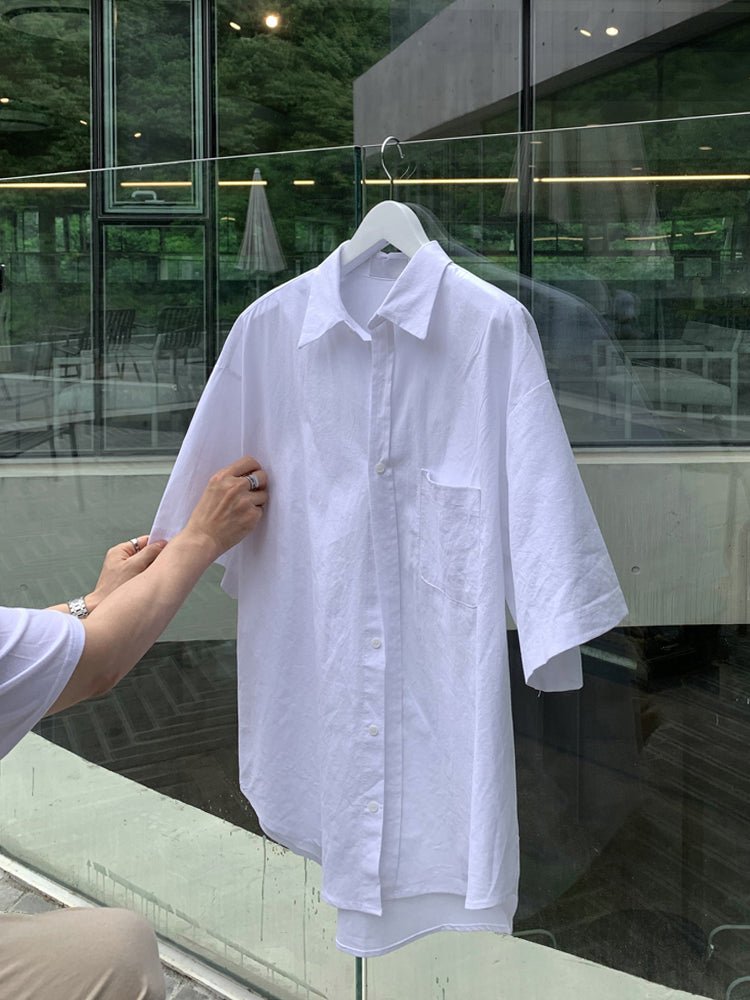 Oversized short sleeve shirt OR3076 - ORUN
