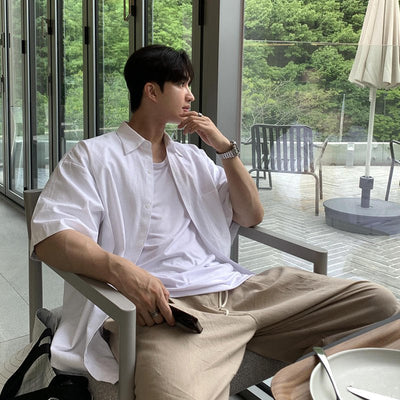Oversized short sleeve shirt OR3076 - ORUN
