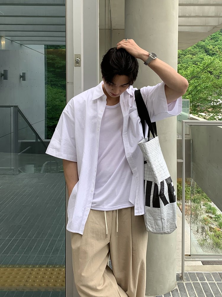 Oversized short sleeve shirt OR3076 - ORUN