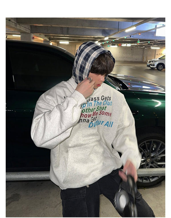 Plaid hoodie OR3725