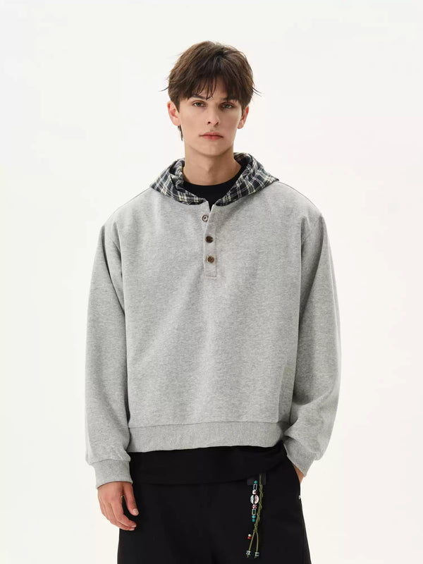 Plaid hoodie OR4103