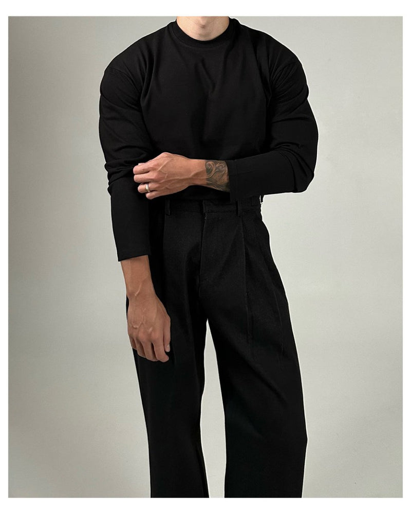 Plain long sleeve fitted T-shirt OR2910 - ORUN