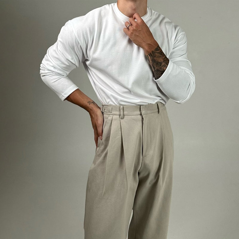 Plain long sleeve fitted T-shirt OR2910 - ORUN