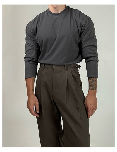 Plain long sleeve fitted T-shirt OR2910 - ORUN