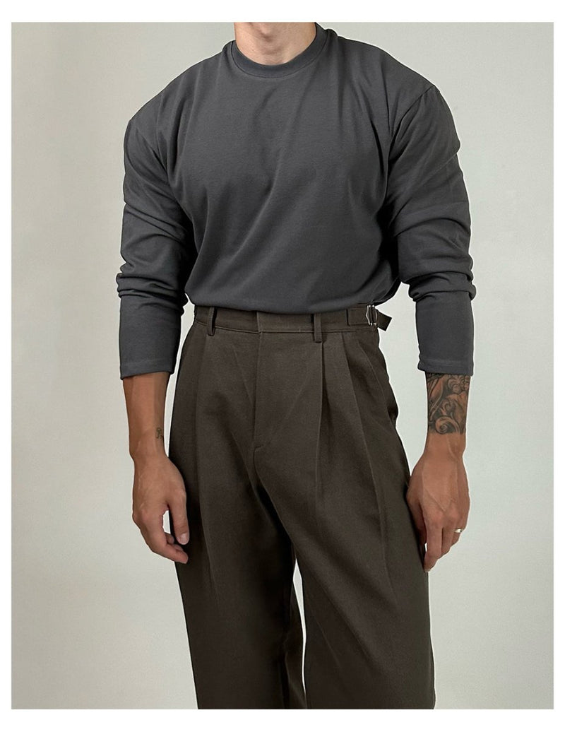 Plain long sleeve fitted T-shirt OR2910 - ORUN