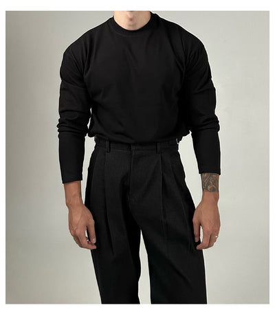Plain long sleeve fitted T-shirt OR2910 - ORUN