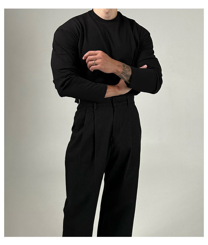Plain long sleeve fitted T-shirt OR2910 - ORUN