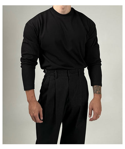 Plain long sleeve fitted T-shirt OR2910 - ORUN