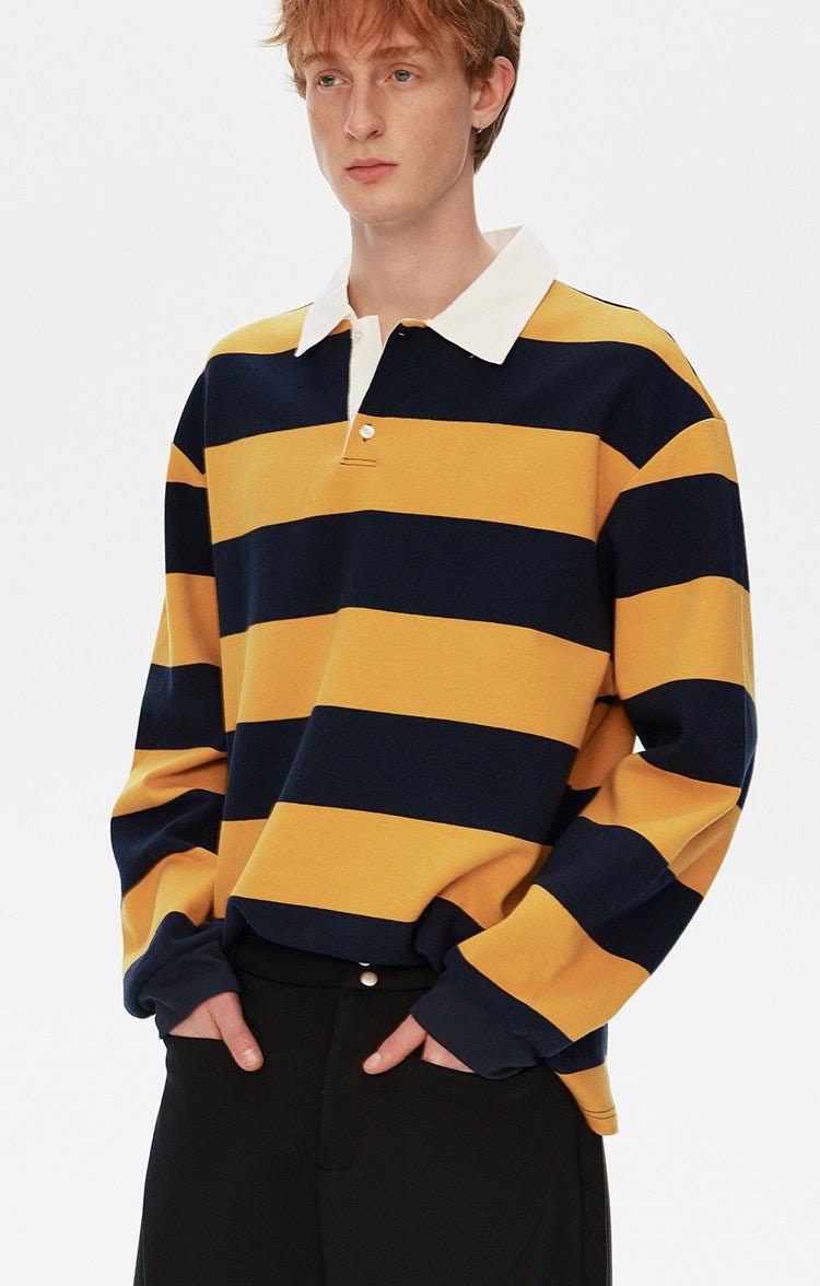 配色ストライプ POLOロンT OR5066 – 韓国メンズファッション通販 - ORUN -