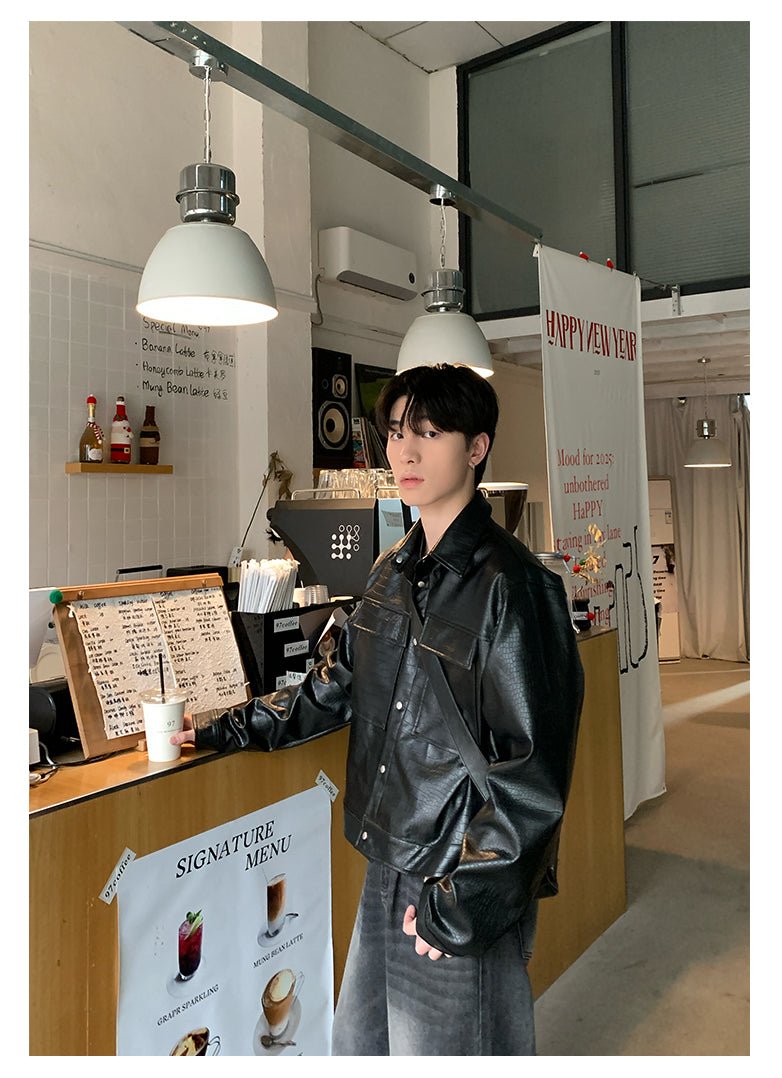 PU leather jacket OR4191 - ORUN