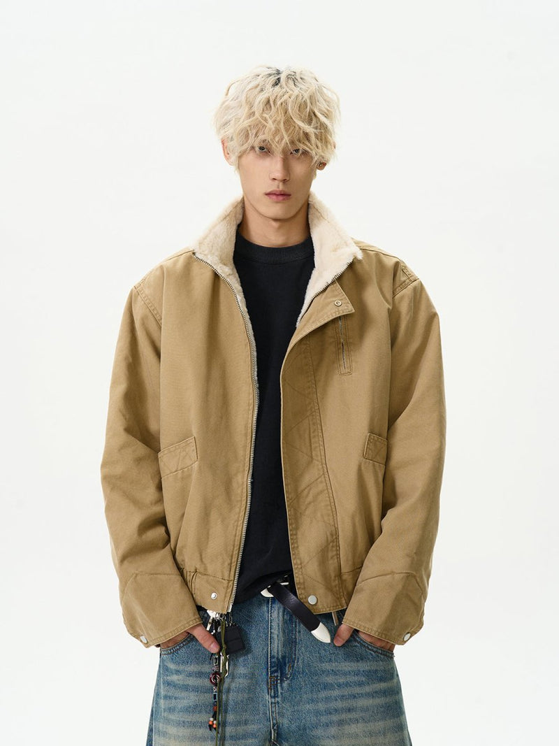 Retro bomber stand collar flight jacket OR4629 - 韓国メンズファッション通販 - ORUN - 