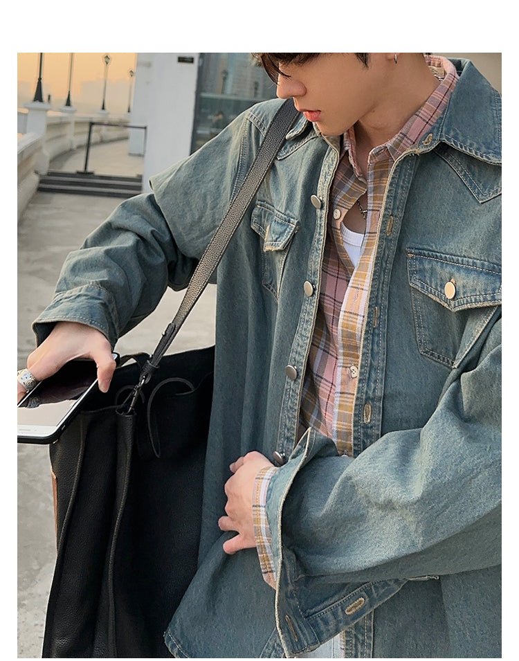 Retro denim jacket OR4159 - ORUN