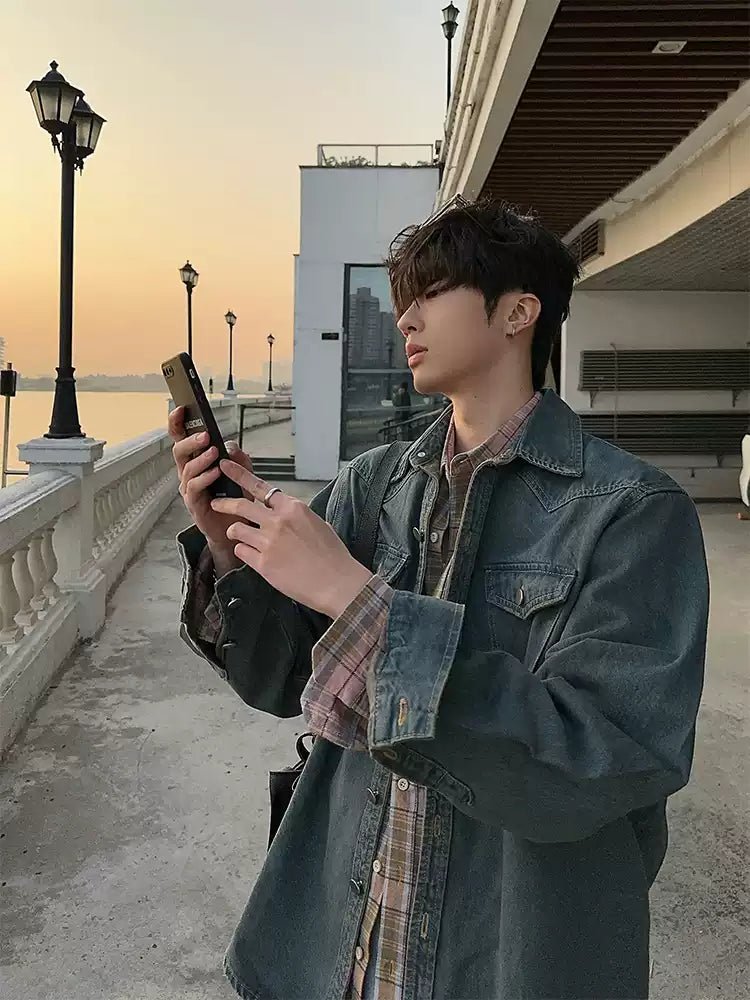 Retro denim jacket OR4159 - ORUN