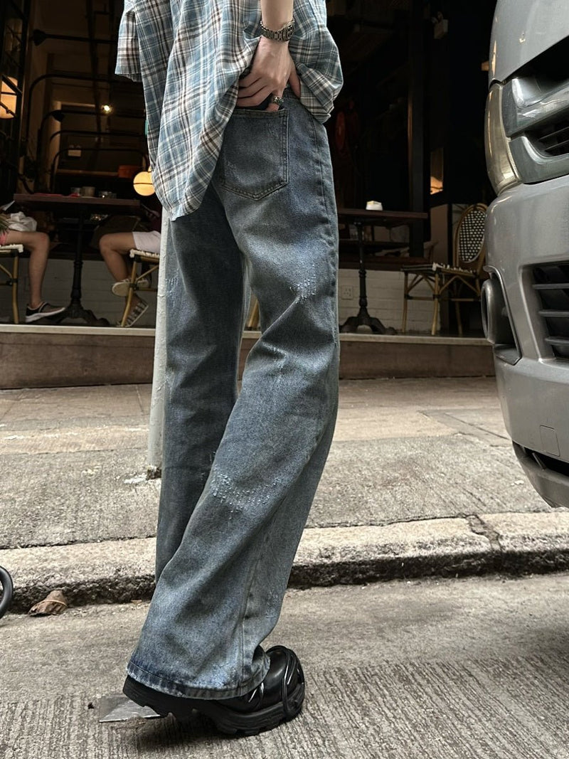 Retro denim mop pants OR3039 - ORUN