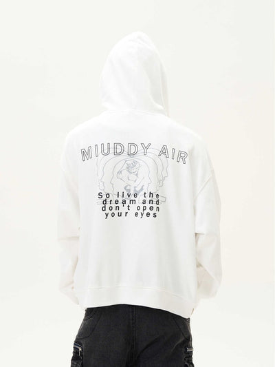 Retro design print hoodie OR3532 - ORUN