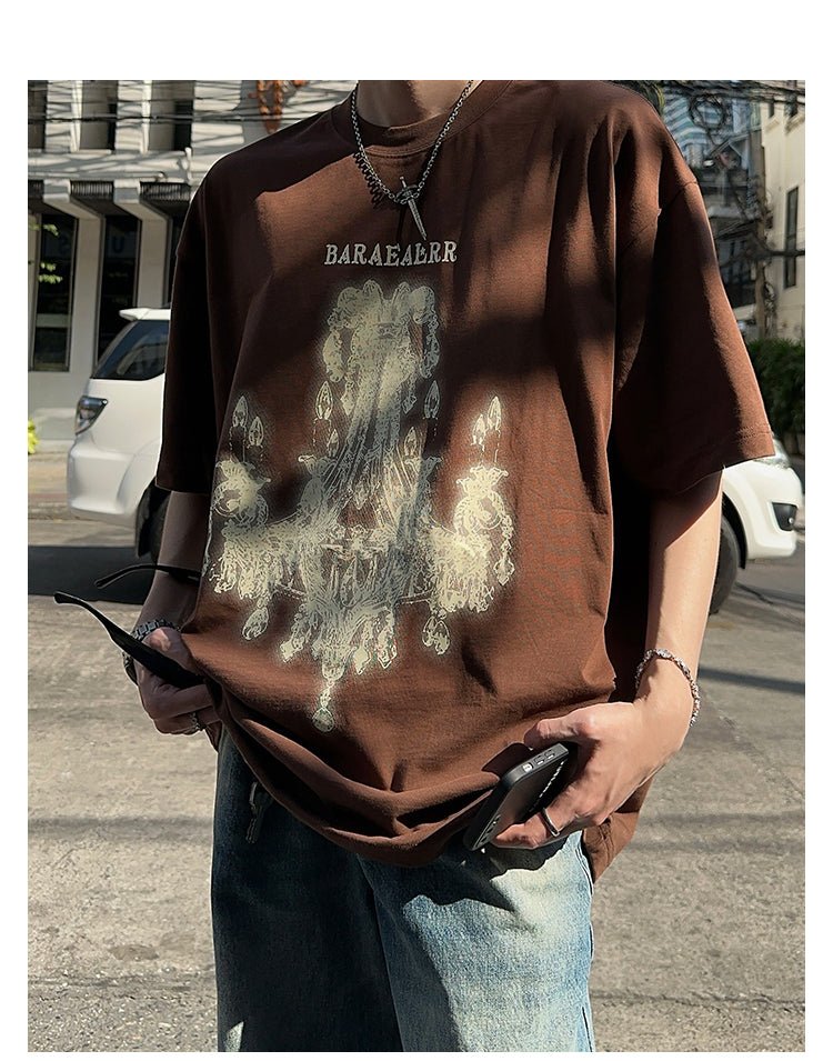 Retro short sleeve T-shirt OR4219 - ORUN