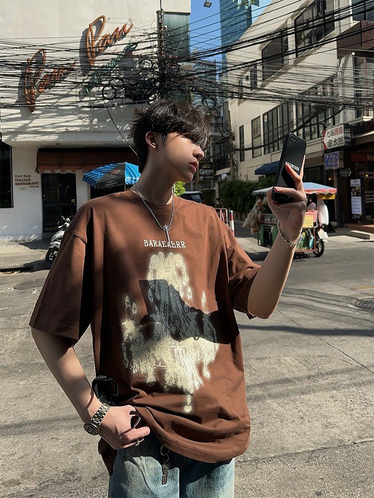 Retro short sleeve T-shirt OR4219 - ORUN