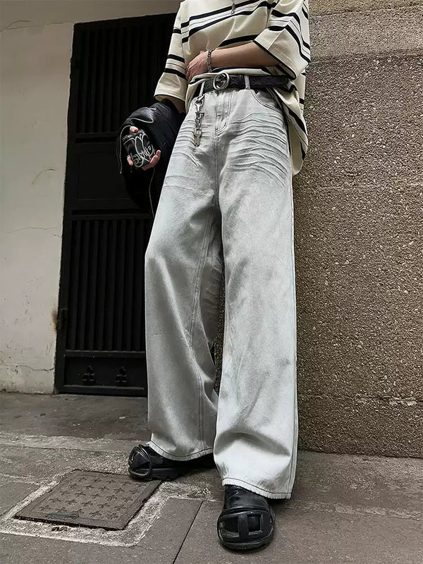 Retro straight denim pants OR4225