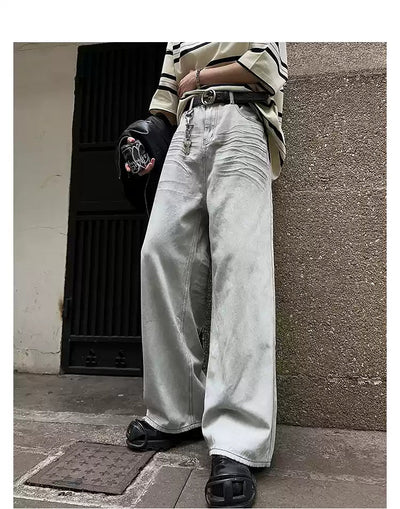 Retro straight denim pants OR4225 - ORUN