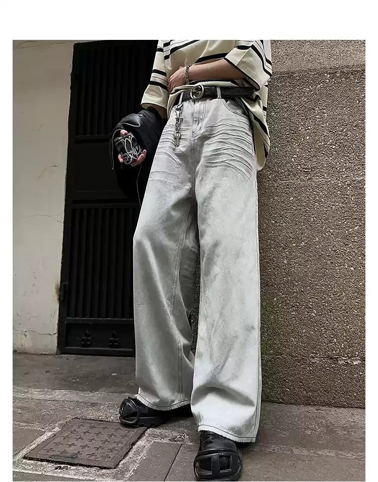Retro straight denim pants OR4225 - ORUN