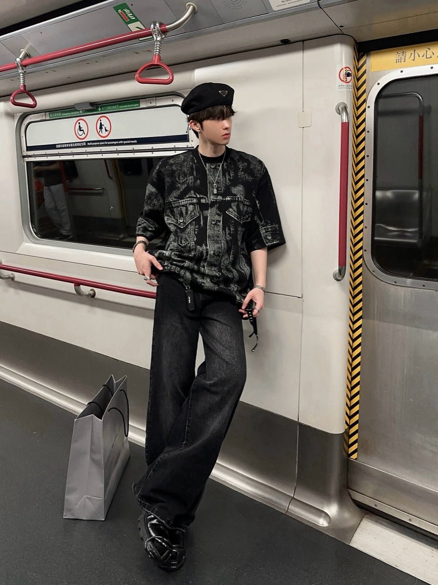Retro wash denim pants OR3037 – 韓国メンズファッション通販