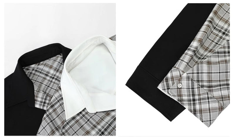 Reversible check shirt OR4393 - 韓国メンズファッション通販 - ORUN - 