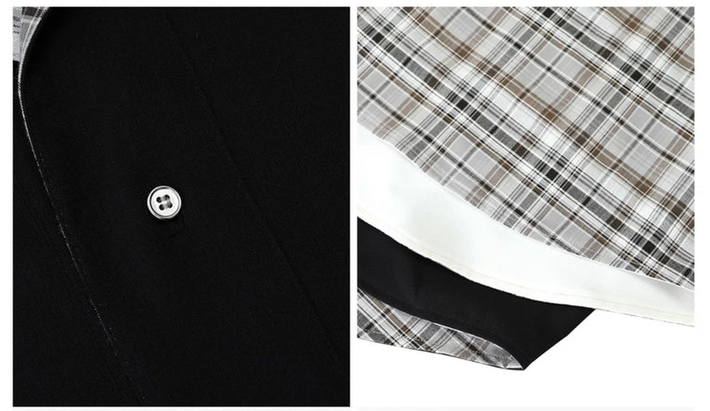 Reversible check shirt OR4393 - 韓国メンズファッション通販 - ORUN - 