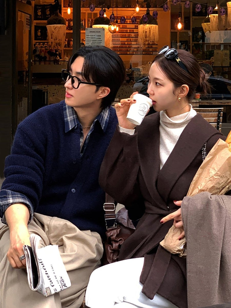 Round neck knit sweater OR4817 - 韓国メンズファッション通販 - ORUN - 